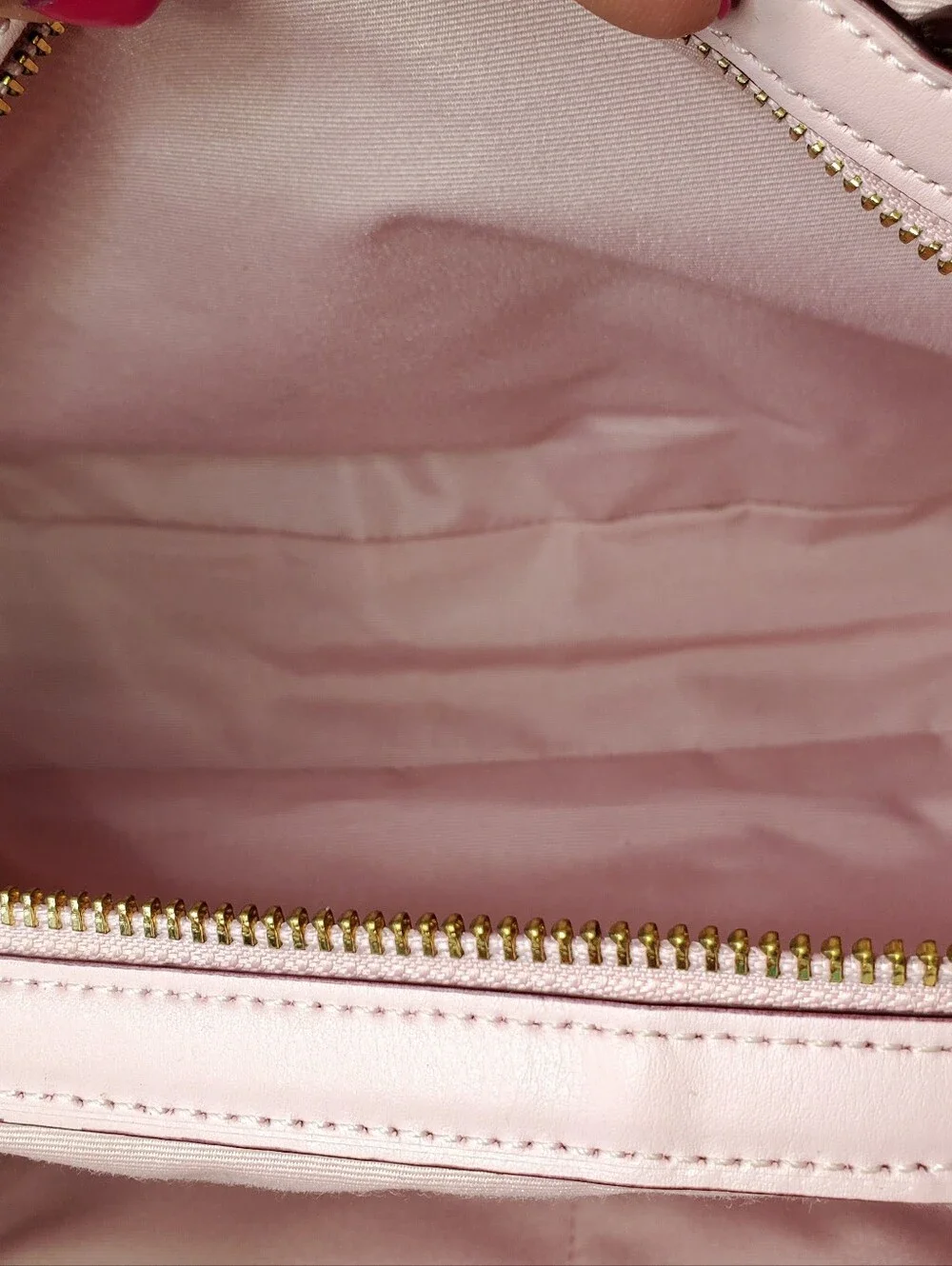 Coach Hallie Shoulder Bag In Signature Canvas Khaki / Pink Blossom F80298
